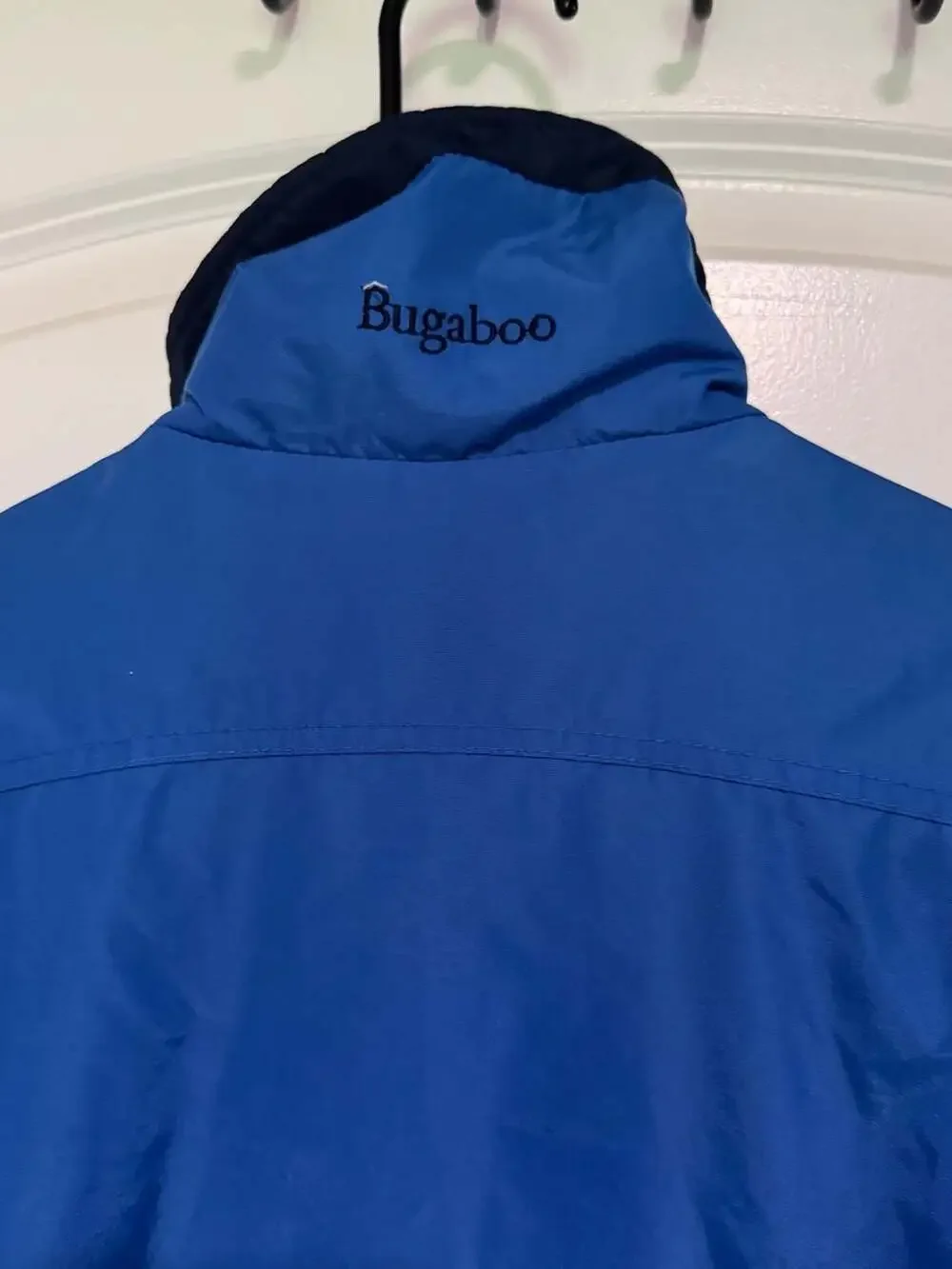 Vintage Columbia Youth Blue Hooded Rain Shell Jacket Gorpcore Size Large